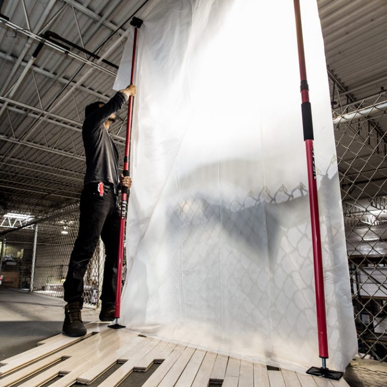 Dust Shield Pro™ Construction Dust Control Poles