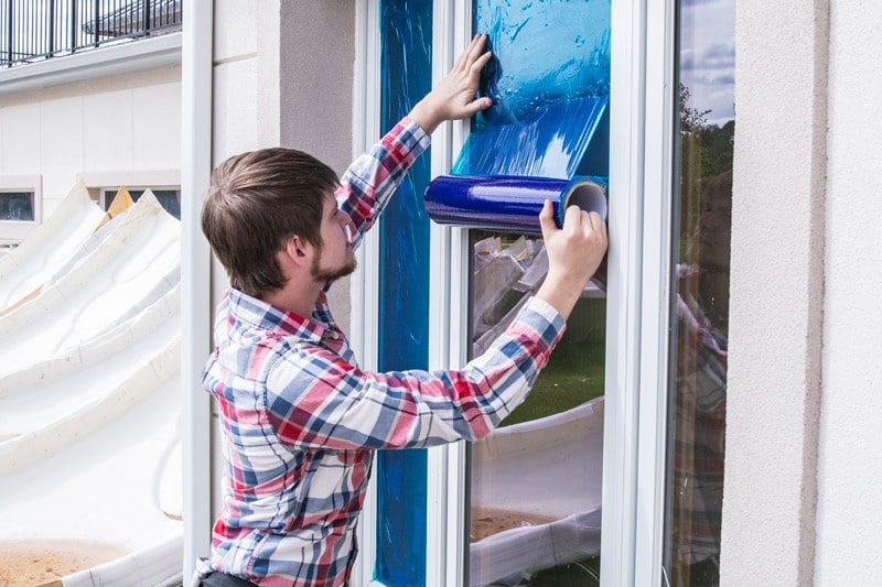 Window Shield Construction Window Protection Film