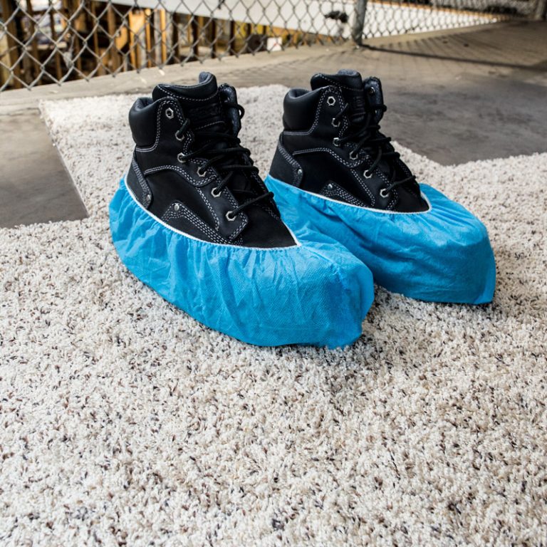 Construction Shoe Covers Available in Three Materials