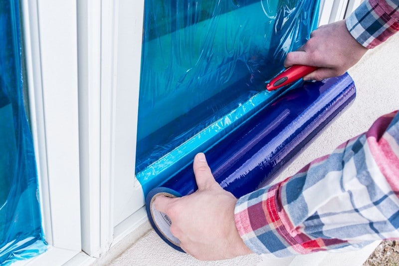 Window Shield Construction Window Protection Film