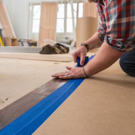 blue masking tape