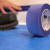 blue masking tape