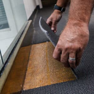 Ultra Stik underlayment for carpet