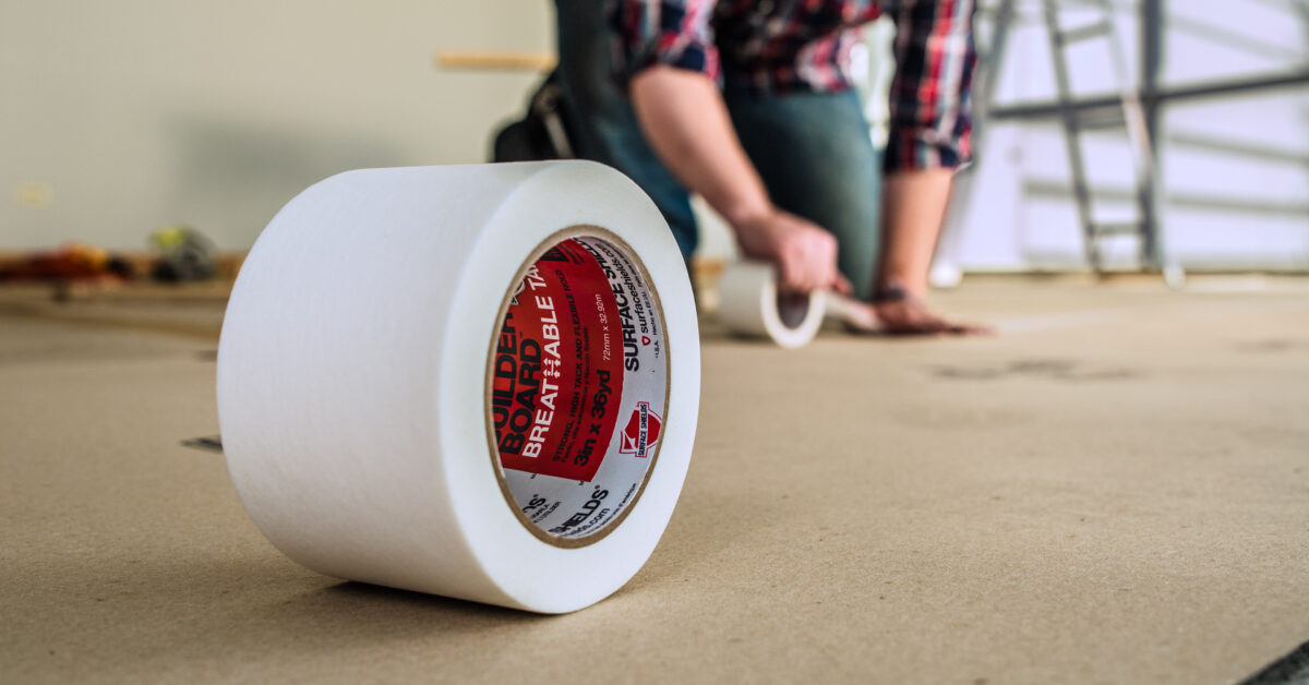 INTRODUCING BUILDER BOARD BREATHABLE TAPE. Surface Shields