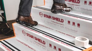 stair shield protecting surface
