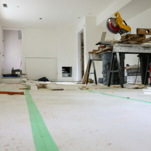 worksite with builder board hydro shield